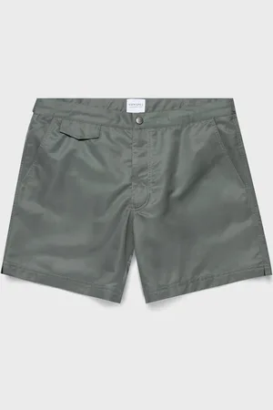Sunspel Short de bain ajusté Vert