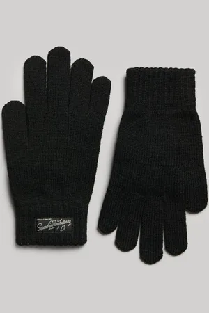 Superdry Femme Gants à Logo Unisexes Essential Taille: M/L