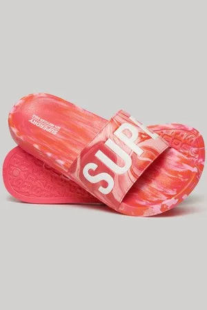 Superdry Femme Sandales de Piscine Véganes Marbrées Taille: 5-6