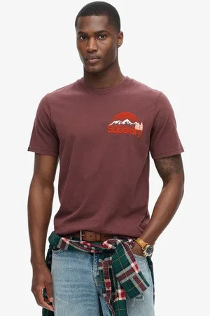Superdry Homme T-shirt à Motif sur la Poitrine Great Outdoor Taille: L