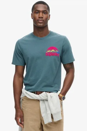 Superdry Homme T-shirt à Motif sur la Poitrine Great Outdoor Taille: S