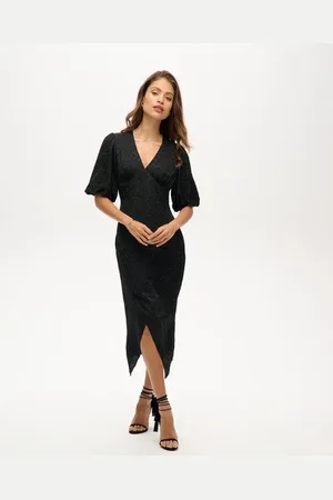 Superdry Femme Robe Mi-longue à Manches Courtes Taille: 36