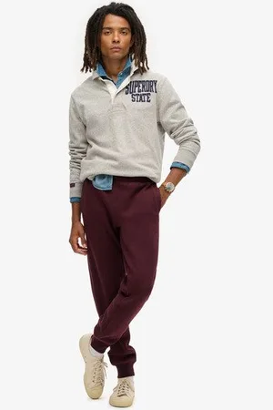 Superdry Homme Pantalon de Survêtement à Logo Essential Taille: S