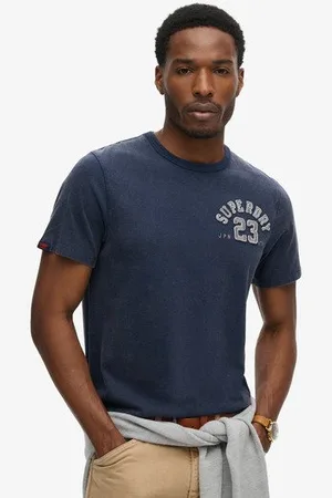 Superdry Homme T-shirt à Manches Courtes Vintage Athletic Taille: M