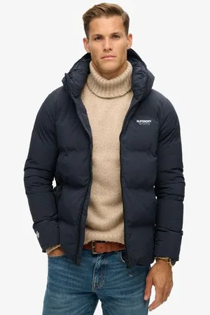Superdry Homme Doudoune Droite à Capuche Taille: L