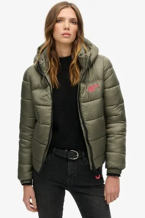 Superdry Femme Veste Aviateur Rembourrée Sports Taille: 36