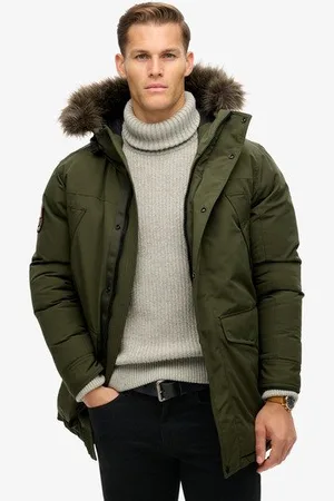 Superdry Homme Parka en Fourrure Synthétique Everest Taille: L