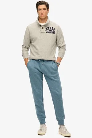 Superdry Hommes Essential Logo Pantalon de Survêtement, Taille: S