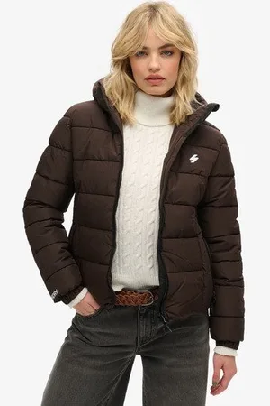 Superdry Femme Doudoune à Capuche Spirit Sports Taille: 36