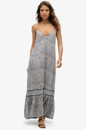 Superdry Femme Robe Caraco Longue Taille: 40