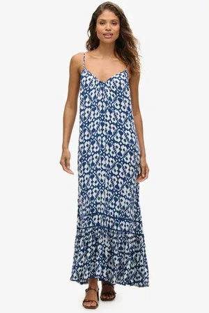 Superdry Femme Robe Caraco Longue Taille: 42