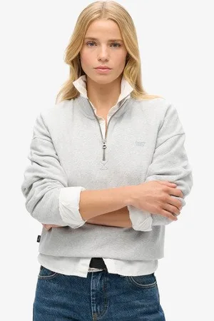 Superdry Femme Sweat à col Zippé Athletic Essentials Taille: 44