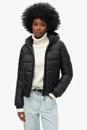 Superdry Femme Veste Aviateur Rembourrée Sports Taille: 42