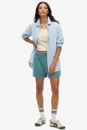Superdry Femme Short de Survêtement Délavé Vintage Taille: 44