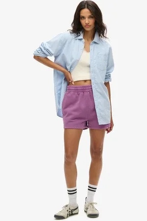 Superdry Femme Short De Survêtement Délavé Vintage, , Dames, Taille: 38 Taille: 38