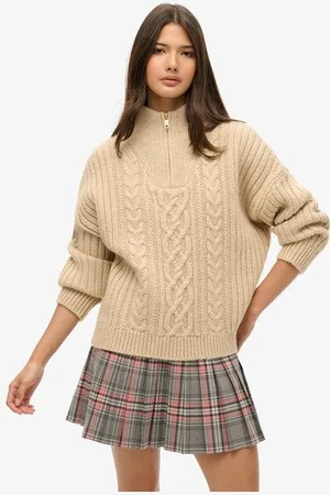 Superdry Femme Mini-jupe Plissée Vintage Taille: 40