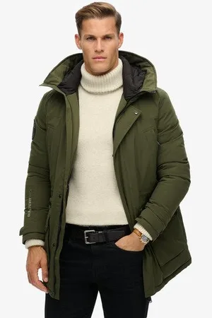 Superdry Homme Parka Rembourrée City Taille: L