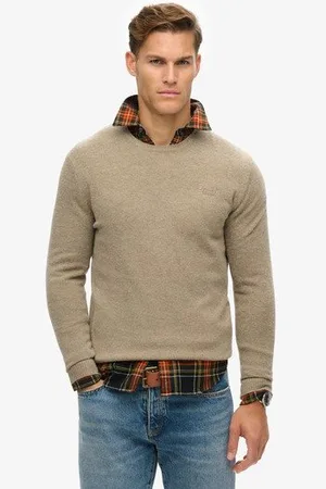 Superdry Homme Pull Slim Ras-du-cou Essential Taille: M