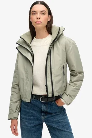 Superdry Femme Coupe-vent Brodé à Capuche Taille: 38