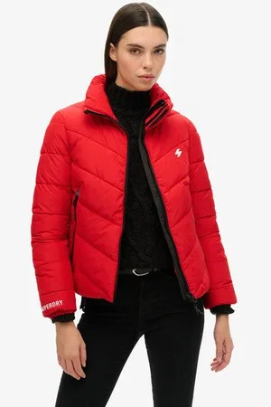 Superdry Femme Doudoune Sans Capuche Sports Taille: 36
