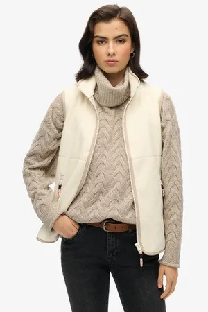 Superdry Femme Gilet en Polaire Active Taille: 42