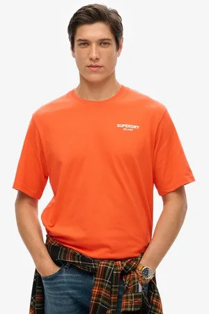 Superdry Homme T-shirt Ample de Luxe Sport Taille: L