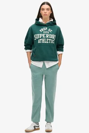 Superdry Femme Pantalon de Survêtement à Logo et Chevilles Resserrées Essential Taille: 40