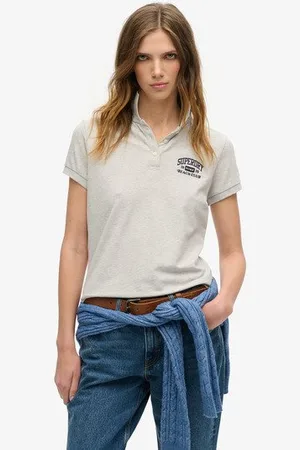Superdry Femme Polo Ajusté Athletic Essentials 90s Taille: 38