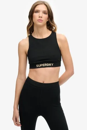 Superdry Femme Haut Brassière à Logo Sportswear Taille: 36