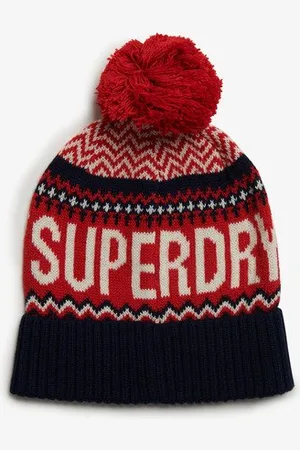 Superdry Femme Bonnet Jacquard Taille: 1Taille