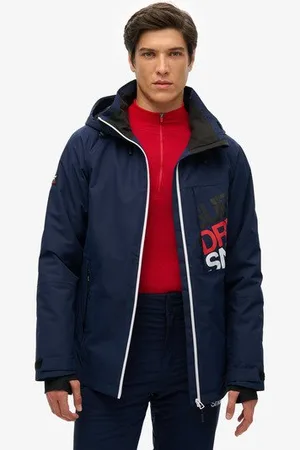 Superdry Pour Des Hommes Impression du logo SPORT Veste de ski Freestyle Core, , Taille: S