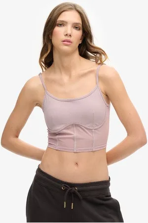 Superdry Femme Haut Bustier Sport Tech Taille: 42