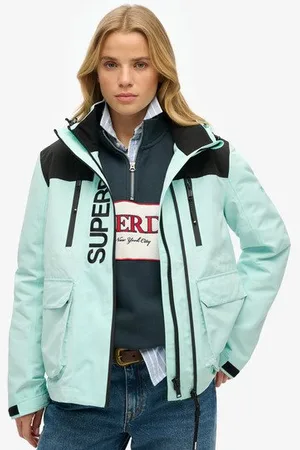 Superdry Femme Coupe-vent Color Block Ultimate Taille: 34