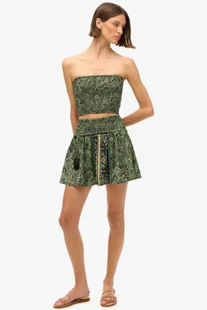 Superdry Femme Mini-jupe à Motif Cachemire St Tropez Taille: 36