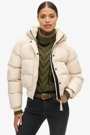 Superdry Femme Doudoune à Capuche Sports Taille: 34
