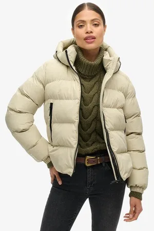 Superdry Femme Doudoune à Capuche Sports Taille: 34