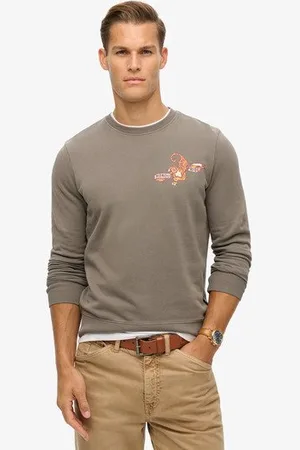 Superdry Homme Sweat à Motif Tatouage Taille: S