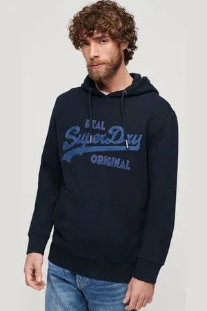 Superdry Homme Sweat à Capuche Brodé à Manches Longues Taille: S