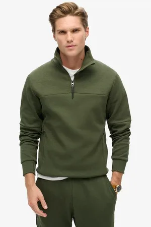Superdry Homme Sweat Ample à col Zippé Tech Taille: S