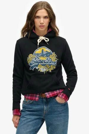 Superdry Femme Sweat à Capuche Floral Taille: 38