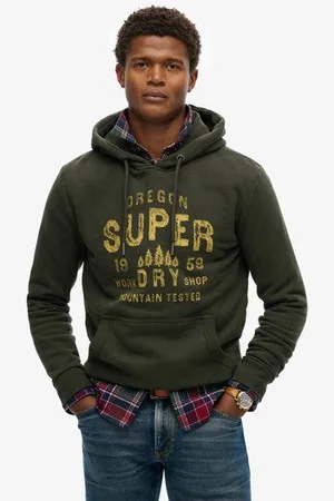 Superdry Homme Sweat à Capuche Work Shop Taille: L
