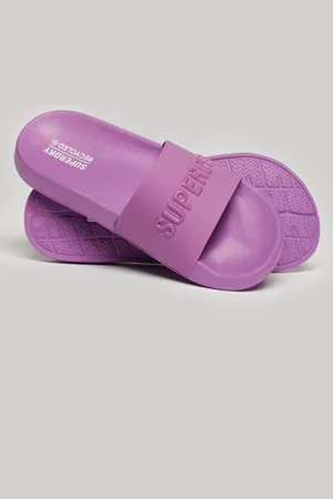Superdry Femme Claquettes de Piscine à Logo Code Véganes Taille: M