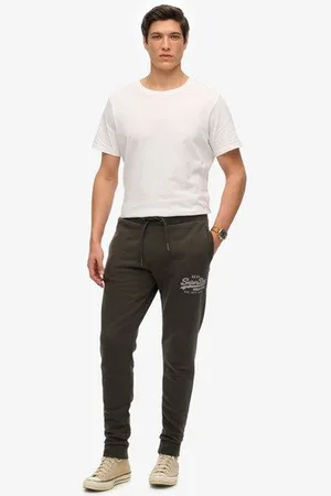 Superdry Homme Pantalon de Survêtement Vintage Logo Taille: Xxl
