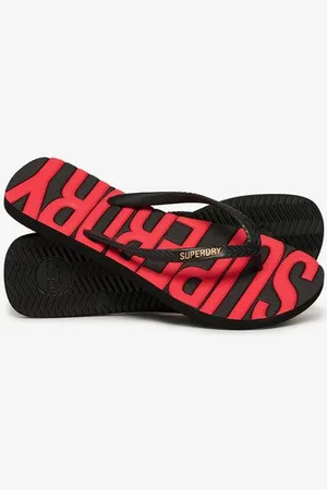 Superdry Femme Tongs à Logo Core Taille: 5-6