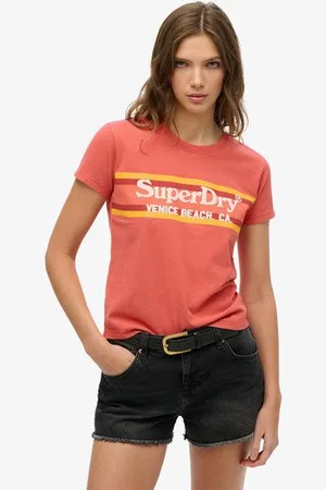 Superdry Femme T-shirt Ajusté Venue Outdoors Taille: 38