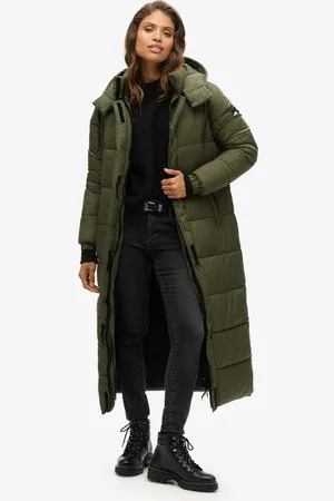 Superdry Femme Doudoune Longue Ripstop Taille: 36