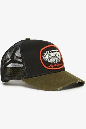Superdry Femme Casquette Camionneur en Maille Filet Taille: 1Taille