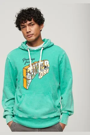 Superdry Homme Sweat à Capuche Ample Fluo Travel Taille: S