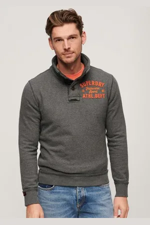 Superdry Homme Pull à col Boutonné Vintage Athletic Taille: L