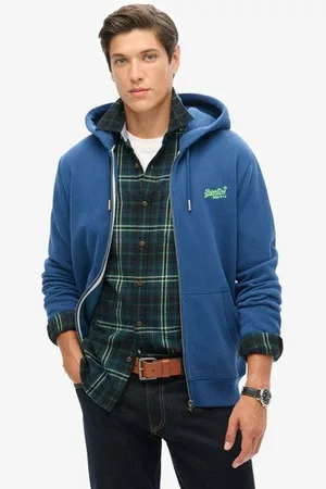 Superdry Homme Sweat à Capuche Zippé à Logo Essential Taille: M